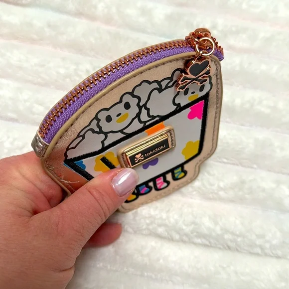 Tokidoki Popcorn 🍿 Kitty Coin Purse with zipper top - Picture 5 of 8